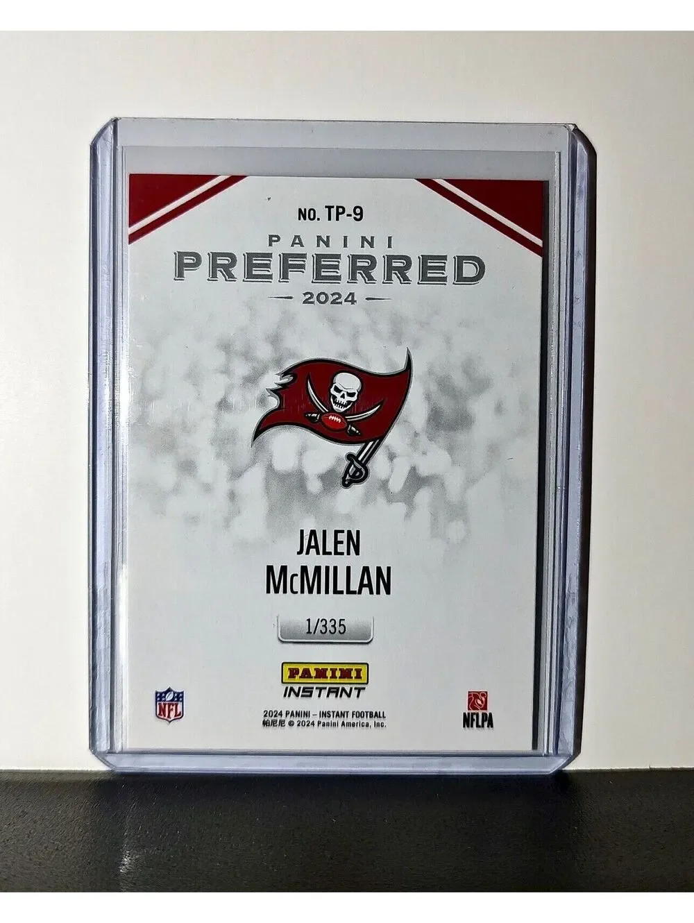 Jalen McMillan 2024 Panini Preferred NFL #9 Rookie Card Buccaneers 1/335